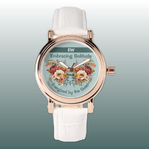 Montre Ajouter un nom introversion solitude floral vert
