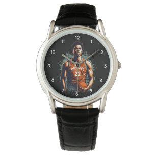 Montre Ajouter Votre Nom Et Numéro Joueur De basket Perso