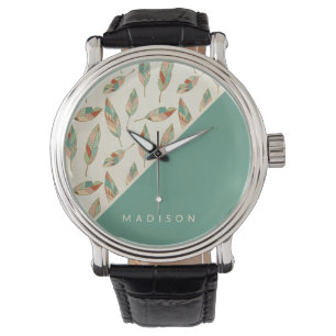 Montre Ajoutez votre motif géométrique nommé de plum