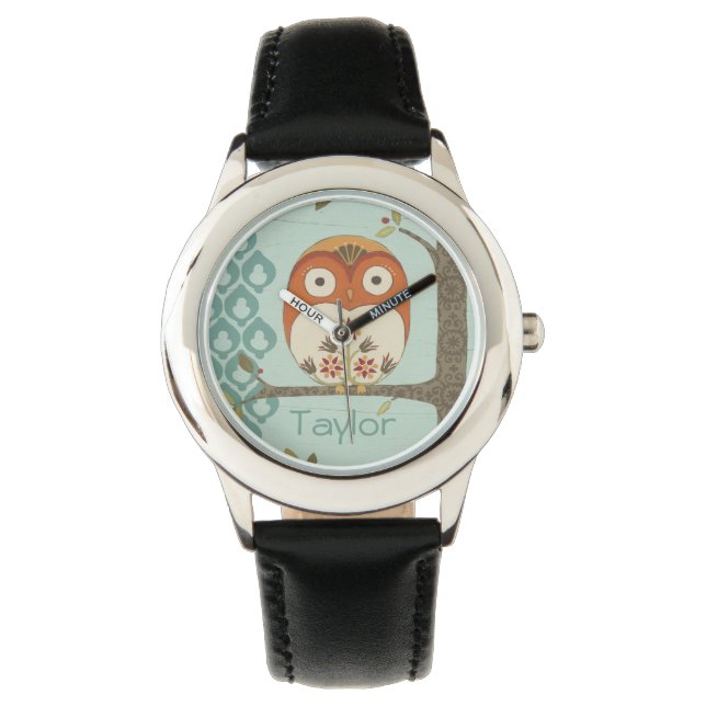Montre Ajoutez votre nom | Forêt Whimsy I (devant)