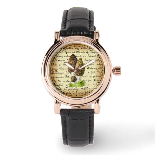 Montre Albin Schmalfuß ~ Spitzmorchel-1~ Champignons ~ Wa (Recto)