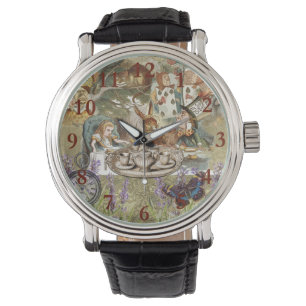 Montre Alice Aventures Classique Wonderland Thé Party