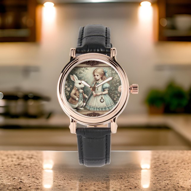 Montre Alice et le lapin blanc (Créateur téléchargé)