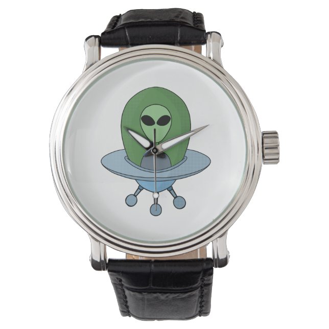Montre Alien dans son petit vaisseau spatial (devant)