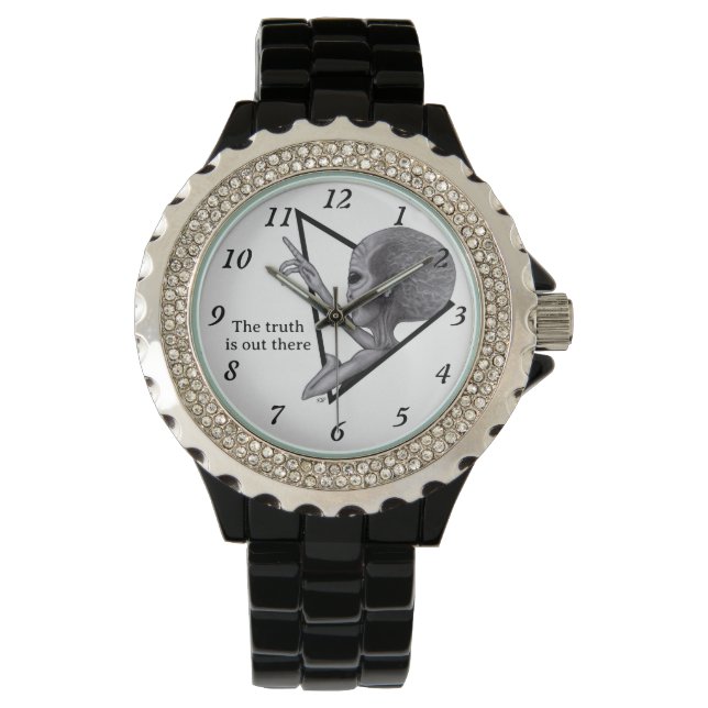 Montre Alien gris, la vérité est là (devant)