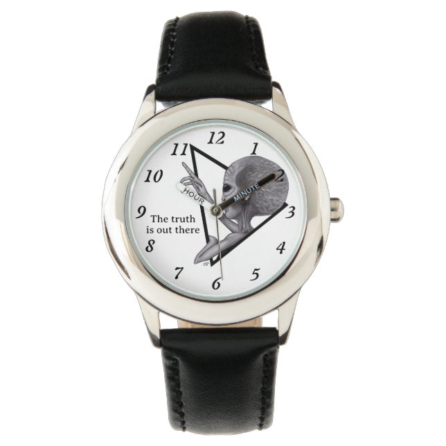 Montre Alien gris, la vérité est là (devant)