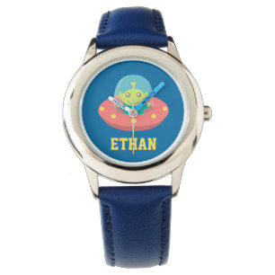 Montre Alien mignon en vaisseau spatial, Espace extra-atm