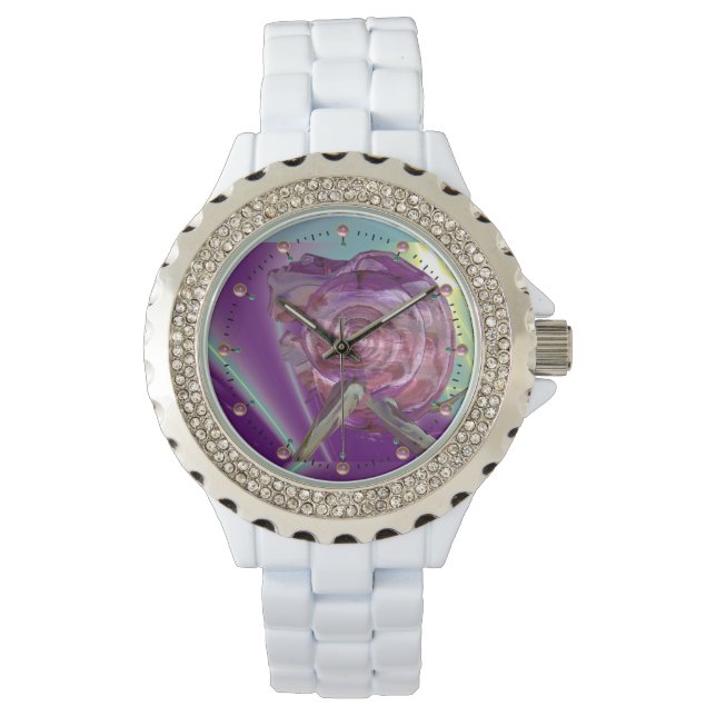 Montre ALIEN NEREIDE /NYMPH D'EAU, ROSE SEASHELL Sci-Fi (devant)