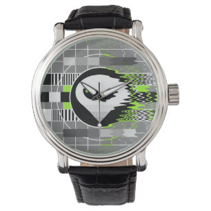 Montre Alien TV vintage bracelet en cuir