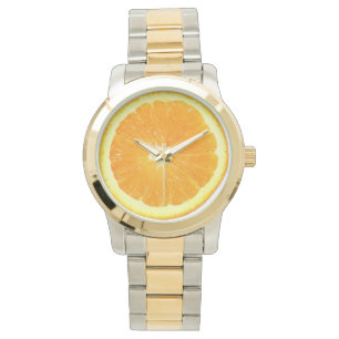 Montre Alimentation de nouveauté en tranches d'orange