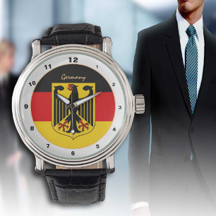 Montre Allemand Drapeau montre, Aigle, Allemagne mode / d