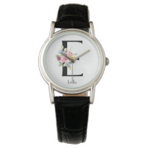 Alphabet de fleurs sauvages E Watch