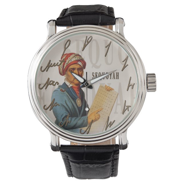 Montre Alphabet de Sequoyah (devant)