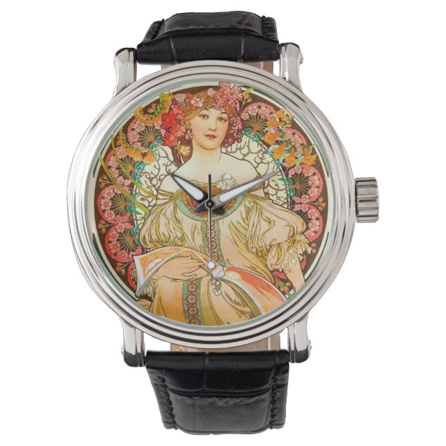 Montre Alphonse Mucha Art Nouveau Daydream (devant)