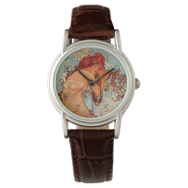 Montre Alphonse Mucha, Quatre Saisons, Été (devant)