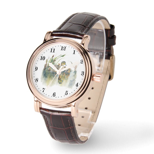 Montre Amateurs de canard mignon (Angle)