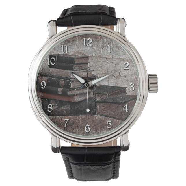 Montre Amateurs de livres Vintage Round (devant)