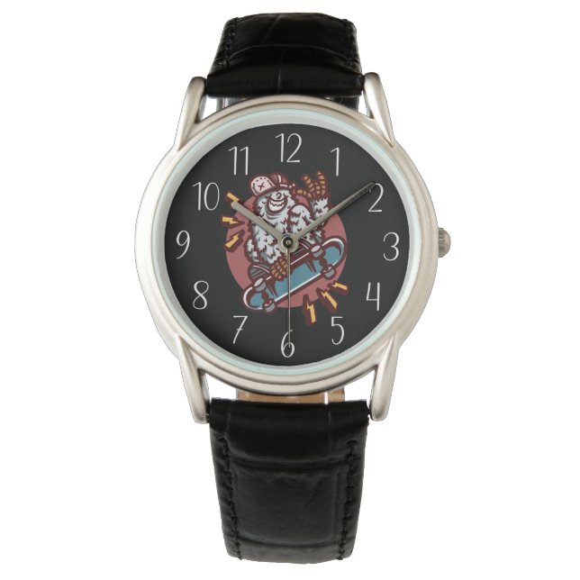 Montre Amateurs de skateboard cool (devant)
