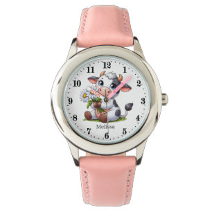 Montre Amateurs de vache blanche grise