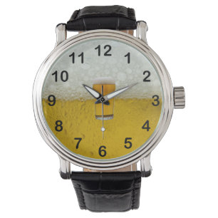 Montre Ambre doré "L'heure est à la bière" 2