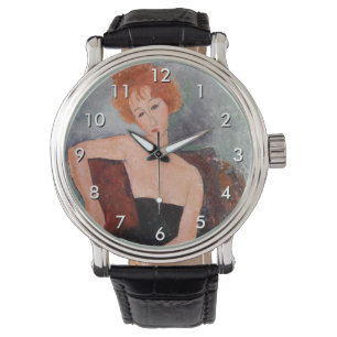 Montre Amedeo Modigliani - Robe de soirée pour filles rou