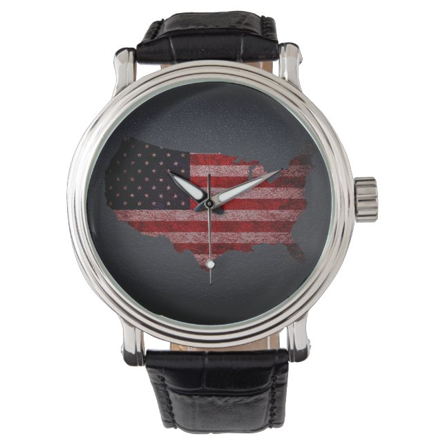 Montre American Flag and Map #2 (devant)