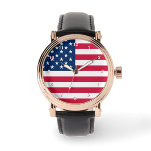 Montre American Flag Watch USA Patriotic Don