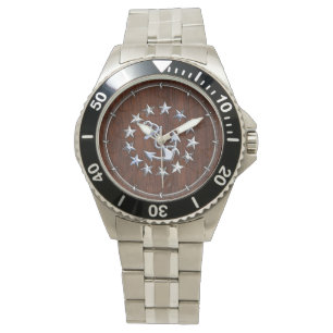 Montre American Nautical Yacht Flag Wet Look