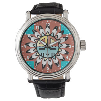 Montre Amérindien Hopi Kachina Tribal Art Design