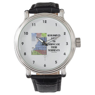 Montre Amour de géologues pour présenter leurs sédimen