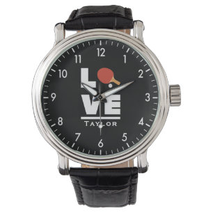 Montre Amour Et Live Table Tennis Sports Ventilateur Pers