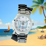 Montre amoureux de dauphins d'aquarelle<br><div class="desc">mignonne amoureux de dauphins d'aquarelle Regarder</div>
