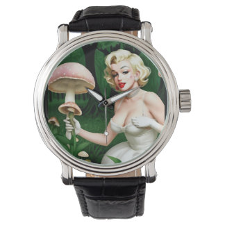 Montre Amoureux des champignons fongiques de Marilyn Monr
