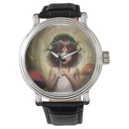 Montre amoureux des champignons trippy fantaisistes