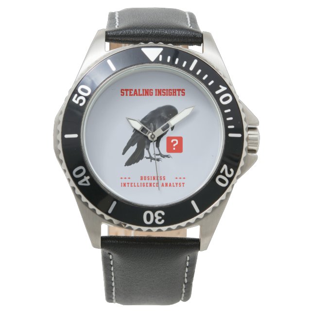 Montre Analyste en intelligence d'affaires Crow (devant)