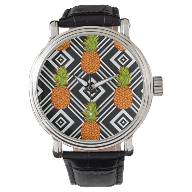 Montre Ananas géométriques (devant)