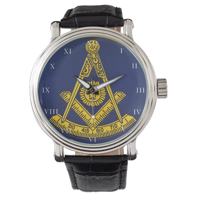 Montre Ancien Maître Freemason Carré et Compass Masonic (devant)