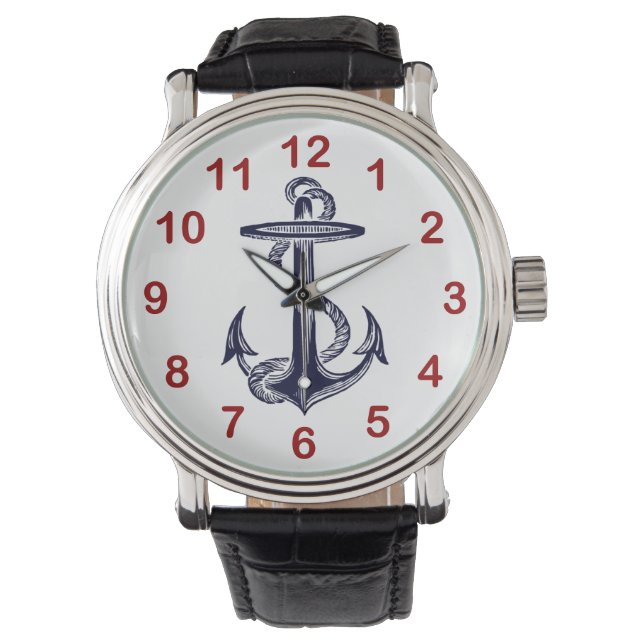 Montre Ancre bleue marine (devant)