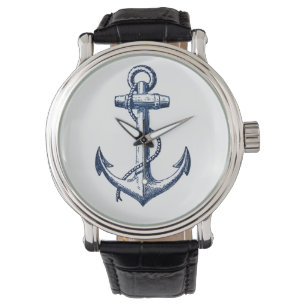 Montre Ancre de bleu marine