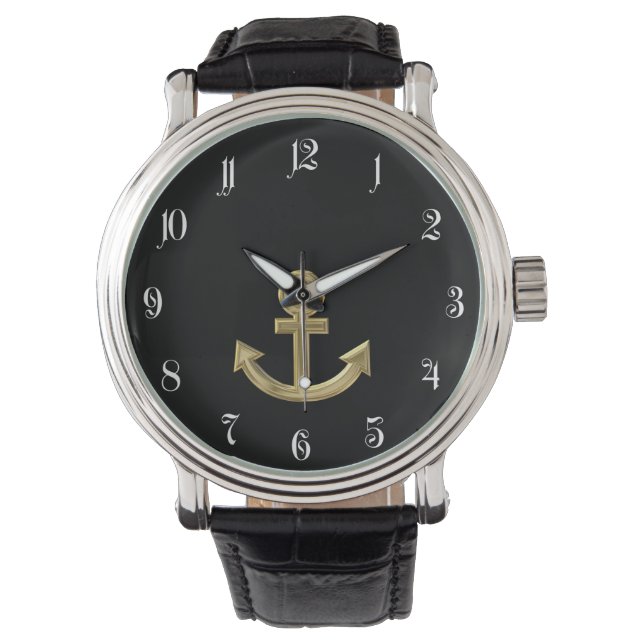 Montre Ancre dorée (devant)