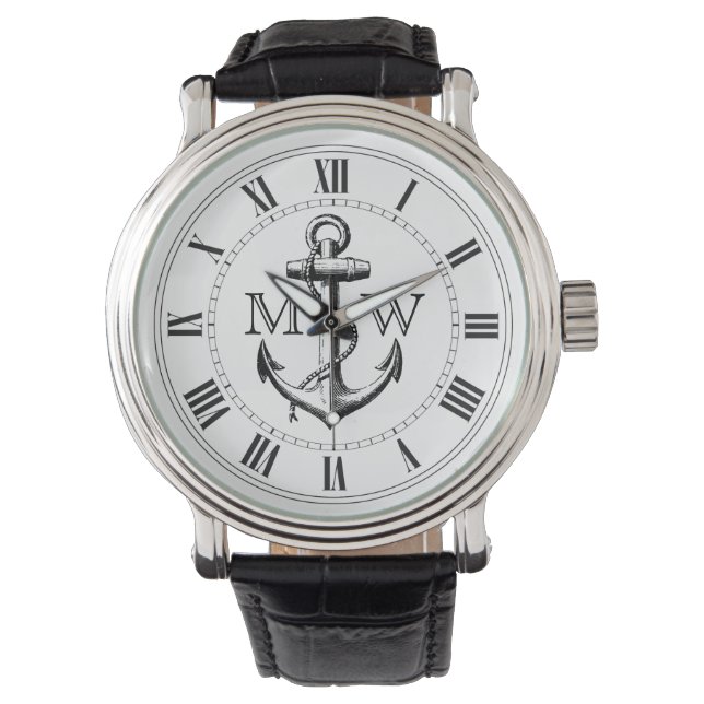 Montre Ancre, Monogramme nautique (devant)