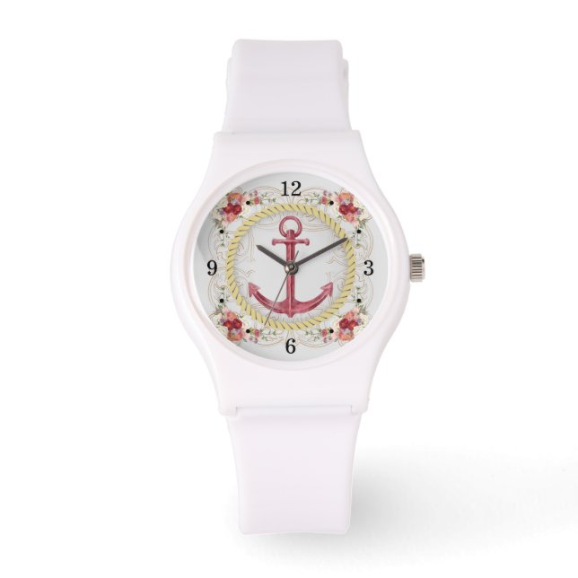 Montre Ancre nautique & Floral Roseate SportWatch (Recto)