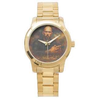 Montre Andrew Tate Oversized Gold Bracelet Watch