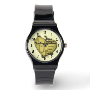 Montre Anesthésie du coeur jaune Garde infirmière