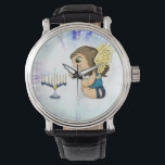 Montre Ange de Menorah<br><div class="desc">Illustrations originales par Thedustyphoenix. http://www.thedustyphoenix.com</div>