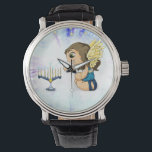 Montre Ange de Menorah<br><div class="desc">Illustrations originales par Thedustyphoenix. http://www.thedustyphoenix.com</div>