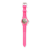 MONTRE ANGE ROMANTIQUE RASSEMBLANT ROSES ET FLEURS ROSES  (Sangle)