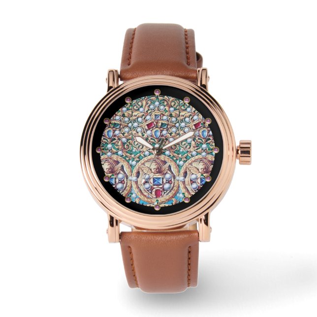 MONTRE ANGELS AUX BIJOUX ANCIENS, PIERRES, PERLES (Recto)