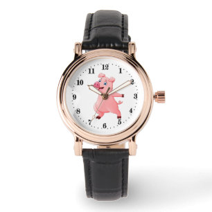 Montre animal adorable de porc