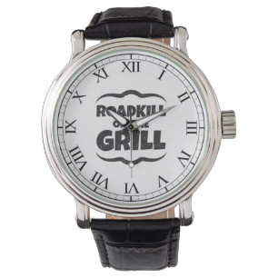 Montre Animal tué sur une route sur le gril - partie de
